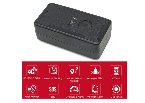 دستگاه ردیابی موقعیت مکانی دارایی ضد سرقت 4G مینی مغناطیسی 3000 میلی آمپر ساعتی