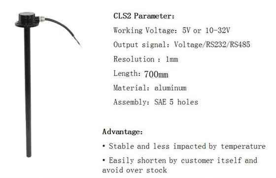 سنسور سطح مخزن سوخت روغن CLS2 با خروجی 0.5-4.5 ولت برای کامیون های لجستیک
